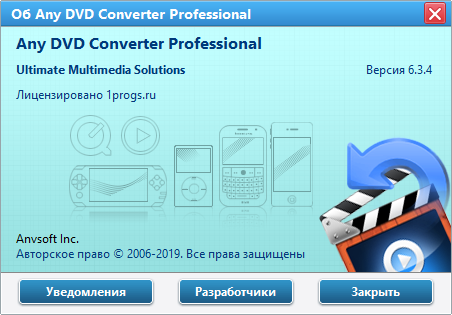 Any DVD Converter Professional 6.3.8 Скачать Бесплатно Программу.