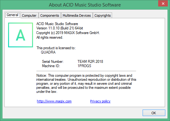 ACID Music Studio скачать торрент