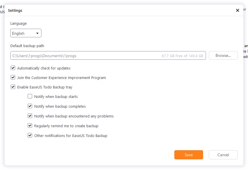 EaseUS Todo Backup Home крякнутый