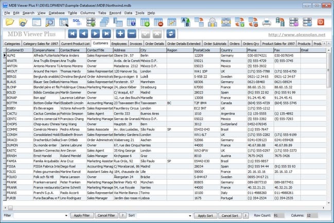 MDB Viewer Plus